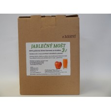 JABLKO+MRKEV 100%  štáva s dužinou - 3 l 